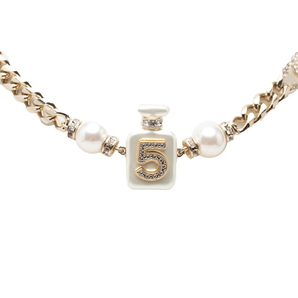 Chanel Coco Mark No. 5 Perfume Bottle Chain Pendant Necklace, A22S Engraving,...